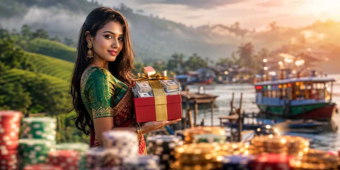 রাঙামাটির চা বাগানে একজন মডেল 286 এন্টারটেইনমেন্ট প্ল্যাটফর্ম ব্যবহার করছেন